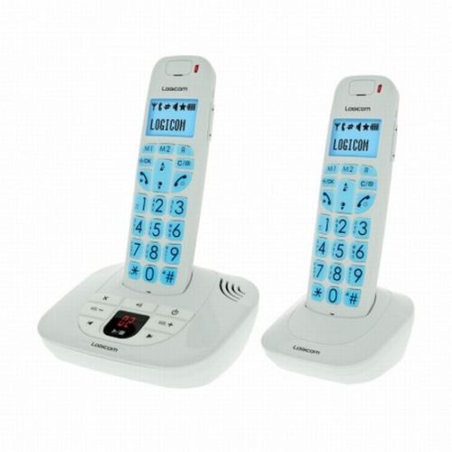 Logicom Confort 255T - téléphone sans fil - système de répondeur avec ID d'appelant + combiné supplémentaire