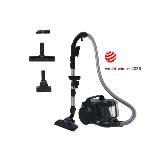Aspirateur Sans Sac Hoover Traineau Hp4 Spécial Animaux Noir Argent