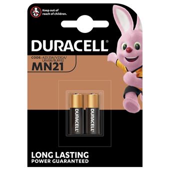 2 Piles Duracell Security MN21 - 1