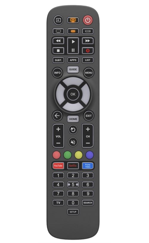Télécommande universelle 3 en 1 Accsup pour TV