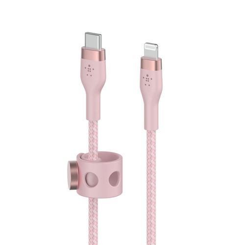 Câble USB-C Lightning Belkin pour Apple iPad/iPhone/iPod Rose