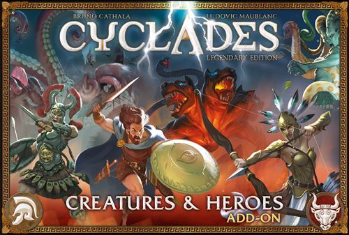 Jeu De Stratégie Studio H Cyclades Creatures & Heroes – Extension Avec 15 Figurines Détailées