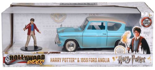 Voiture 1:24 Ford Anglia Dickie et figurine Harry Potter