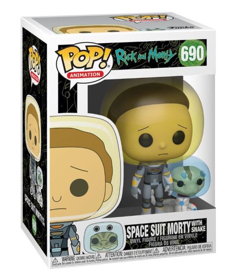 Funk Figurine Funko Pop Animation Rick Et Morty Combinaison Spatiale Morty Avec Serpent