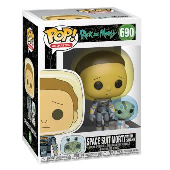 Figurine Funko Pop Animation Rick et Morty Combinaison spatiale Morty avec serpent