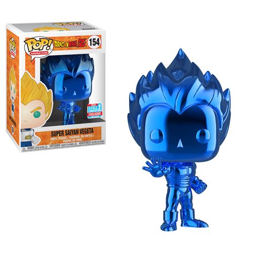 Figurine Funko Pop Animation Dragon Ball Z Vegeta Bleu chrome Exclusivité Fnac