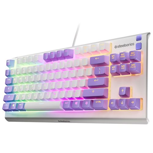Clavier Gaming filaire SteelSeries Apex 3 TKL Amethyste - vue 2