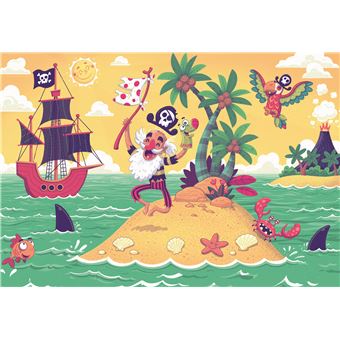 Set de 2 puzzles Ravensburger La chasse au trésor des pirates 24 pièces