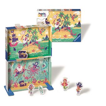 Set de 2 puzzles Ravensburger La chasse au trésor des pirates 24 pièces