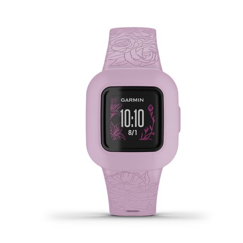 Montre connectée Garmin® Vivofit® Jr. 3 Bluetooth Rose avec bracelet silicone Rose