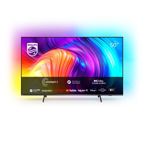 TV LED Philips Ambilight 50PUS8517/12 126 cm 4K UHD Android TV Gris anthracite 2022