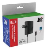 Chargeur secteur Two Dots Noir pour Nintendo Switch