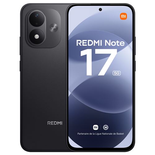 Smartphone Xiaomi Redmi Note 17 6,99" 5G Double nano SIM 128 Go Noir