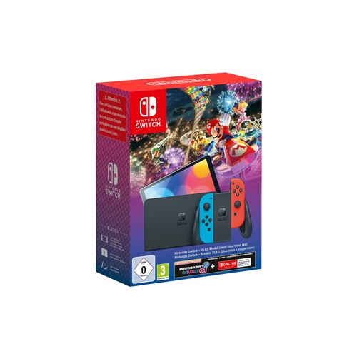 Console Nintendo Switch Modèle Oled Mario Kart 8 Deluxe
