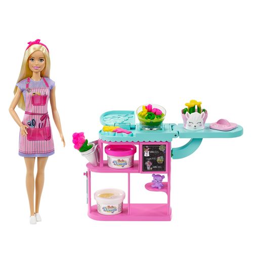 Barbie&nbsp;- Coffret Fleuriste - Poup&eacute;e Mannequin - D&egrave;s 3 ans 