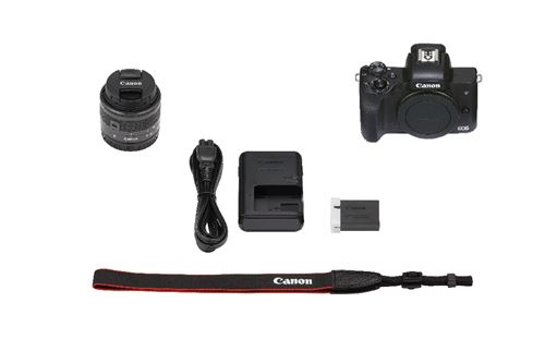 Canon EOS M50 Hybride - Noir - Pour Pièces / Ne Fonctionne Pas - Wi-Fi / Bluetooth