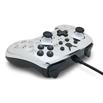 PowerA Enhanced Wired Controller - Manette de jeu - filaire - Pikachu noir et argenté - pour Nintendo Switch, Nintendo Switch Lite