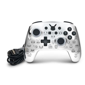 PowerA Enhanced Wired Controller - Manette de jeu - filaire - Pikachu noir et argenté - pour Nintendo Switch, Nintendo Switch Lite