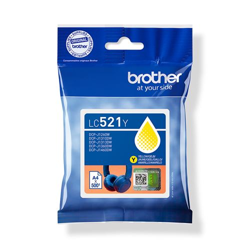 Cartouche d encre Brother LC521Y Jaune