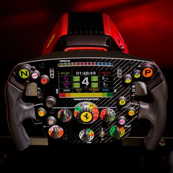 Volant gaming Thrustmaster SF1000 avec écran LCD IPS 4,3" Noir et Rouge