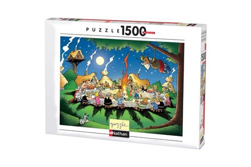 Puzzle 1500 pièces Nathan Le banquet Astérix