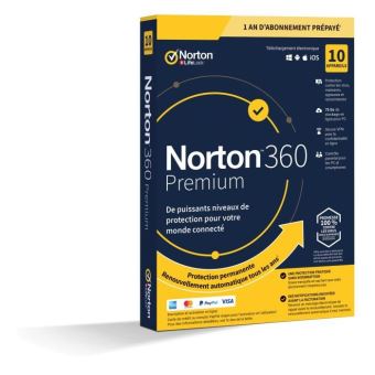 Norton 360 Premim Symantec Utilisateur 10 Appareils Logiciel Pc Achat Prix Fnac