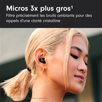 Écouteurs sans fil avec réduction du bruit Beats Studio Buds+ Noir/Or