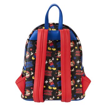 Sac à Dos Loungefly Mickey Rouge + Porte-Monnaie - Neuf Avec Étiquettes - Faux Cuir