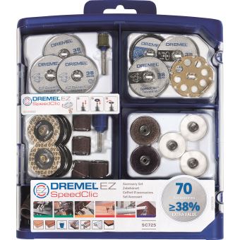 Coffret d'accessoires Speedclic, DREMEL