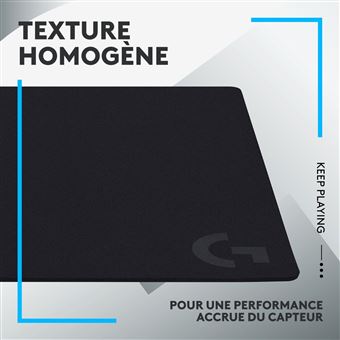 Tapis de souris gaming Logitech G640 Large Cloth antidérapant Noir