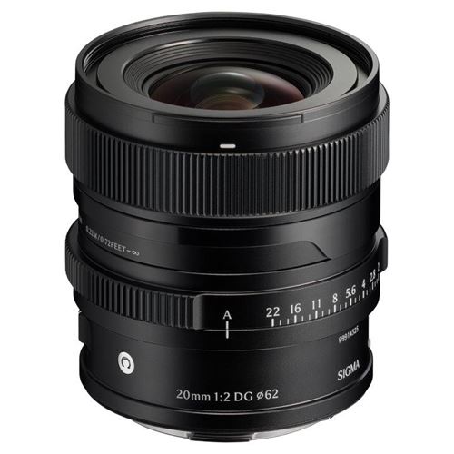 Objectif à Focale fixe Sigma DG CTP 20 mm f2 22 pour Monture Sony FE
