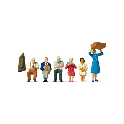Modélisme : Figurines - Passagers assis 1:45 Preiser