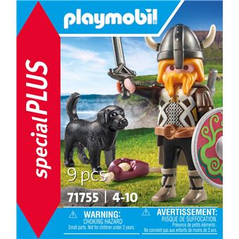 Playmobil Special Plus 71755 Viking avec chien, bouclier et armes - 1