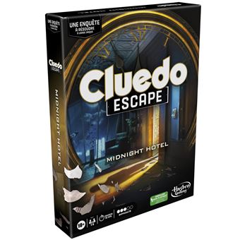 Jeu d'enquête Hasbro Gaming Cluedo Escape Midnight Hotel