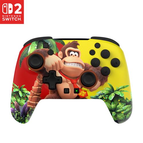 Turtle Beach Multicolore Manette Sans Fil Rematch Donkey Kong Jungle Pour Nintendo Switch 2