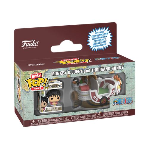 Funko Figurine Bitty Pop Ride One Piece Thousand Sunny With Monkey D. Luffy