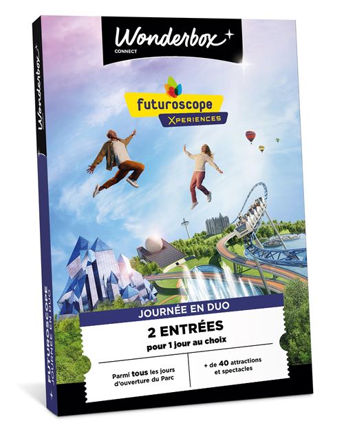 Coffret cadeau Tick’nBox 2 entrées pour 1 journée au Futuroscope