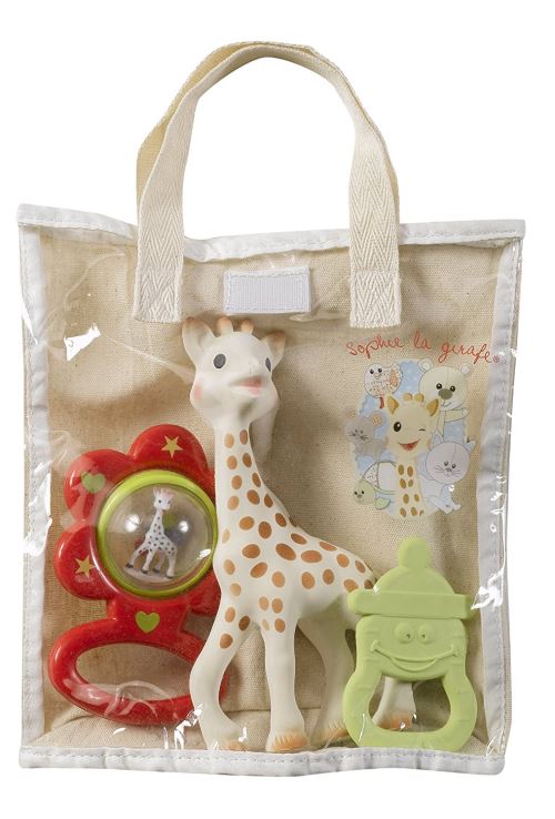 SOPHIE LA GIRAFE Sac Cadeau B&eacute;b&eacute; Coton Coloris Al&eacute;atoire