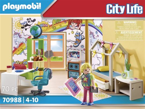 Playmobil City Life 70988 Chambre D’Adolescent