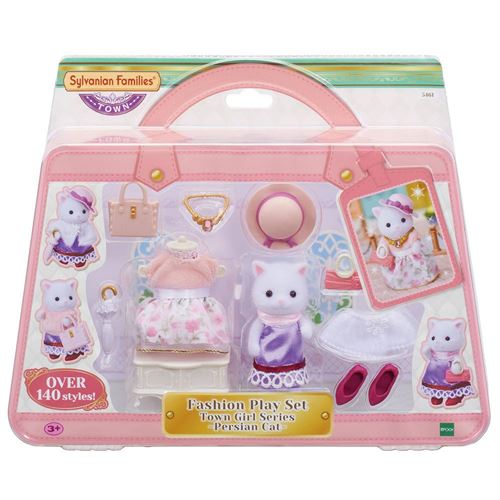 Sylvanian Families Playset 5461 La Valisette De Mode Et Grande Sœur Chat Persan