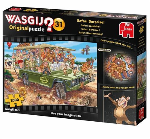 Puzzle 1000 pièces Diset Wasgij Original 31 Safari Surprise