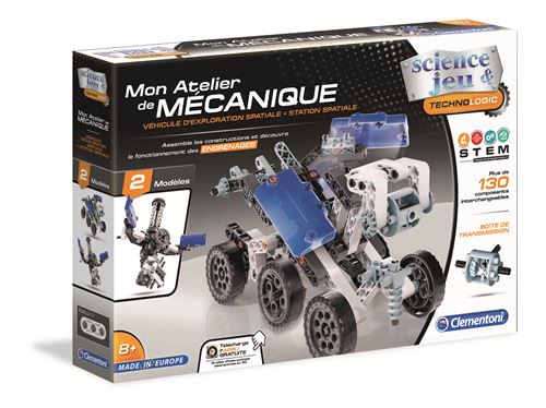 Jeu De Construction Clementoni Atelier Mécanique Explorer Et Station Spatiale