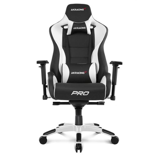 Chaise Gaming Ak Racing Série Masters Pro Noir et blanc