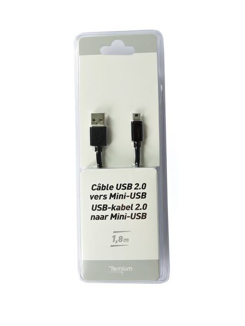 TEMIUM CABLE USB/MINI 1,8M