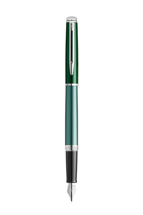 Stylo Plume Waterman Phileas Vert Foncé - Résine, Plume Moyenne - Occasion De Collection Ou D'usage