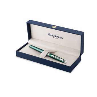 WATERMAN Hemisphere Stylo plume, Château Vert, plume moyenne, encre bleue, Coffret cadeau