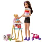 Coffret Barbie Babysitter heure du repas Modèle aléatoire