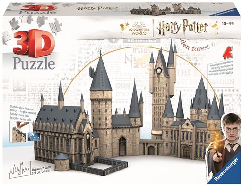 Puzzle 3D Ravensburger Château De Poudlard Grande Salle et Tour D'Astronomie Harry Potter 1080 Pièces
