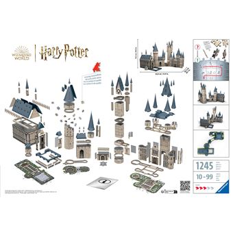 Puzzle 3D Harry Potter Poudlard : La Tour de L'Horloge - 420 pièces - Puzzle - Wrebbit 3d