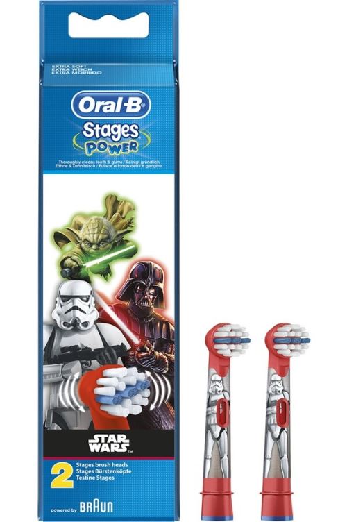 Pack de 2 brossettes dentaires Oral-B Stages Power Star Wars EB10